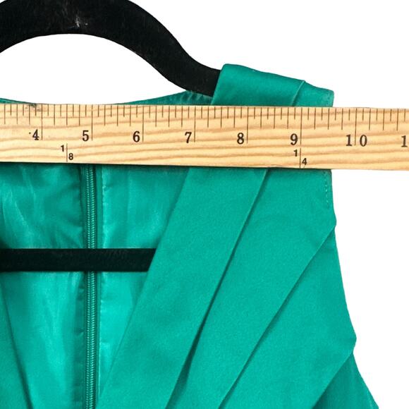 Calvin Klein Dress 2 Teal Green Fit Flare Business Career Party Cocktail Preppy - Picture 11 of 16